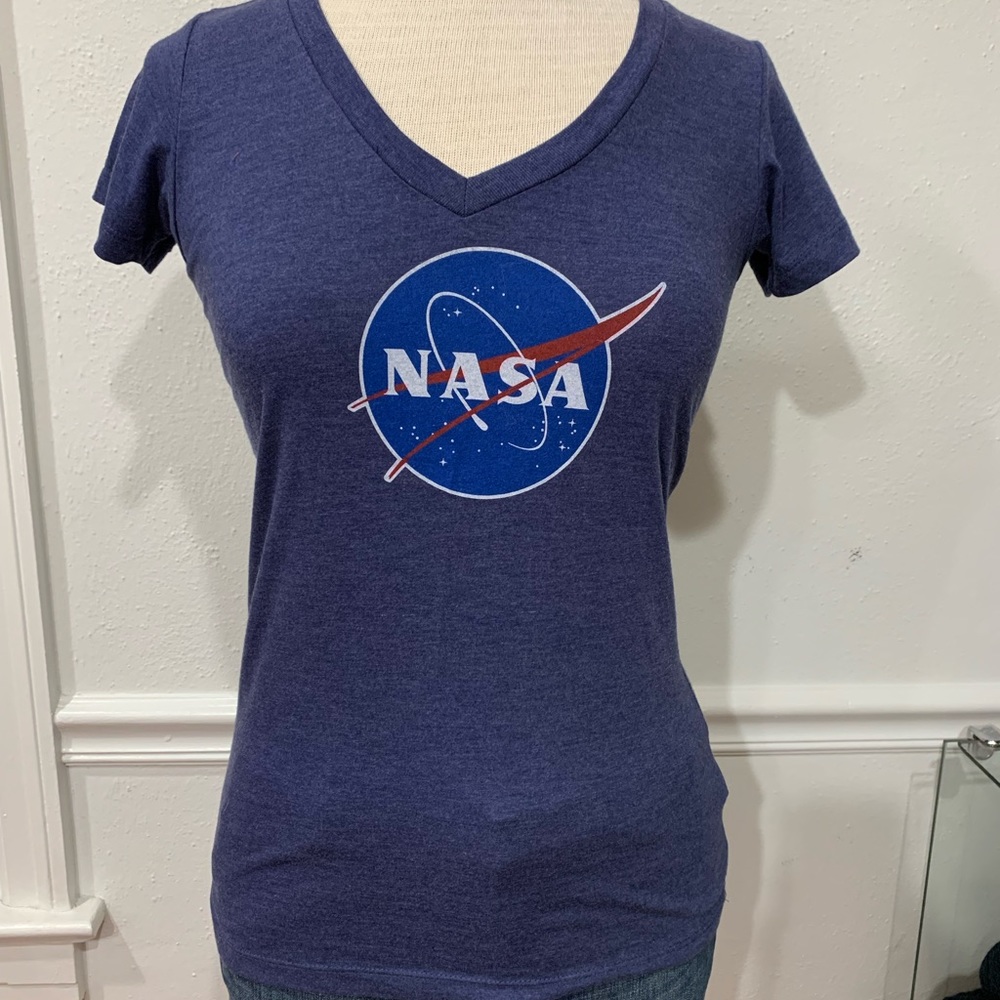 NASA Navy Blue Short Sleeve T-shirt, women’s size M